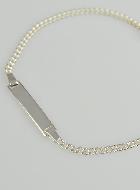 Gourmette de Baptême Bébé en Argent Massif 925/1000 - 15 cm