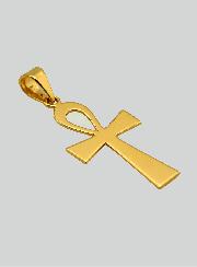 Pendentif Croix de Vie Egyptienne - 22mm - Or Massif 18 Carats