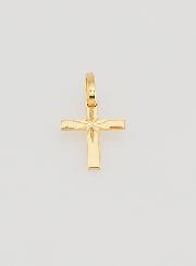 Pendentif Croix Étoile du Berger - 10mm - Or Massif 18 Carats