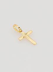 Pendentif Croix Étoile du Berger - 10mm - Or Massif 18 Carats