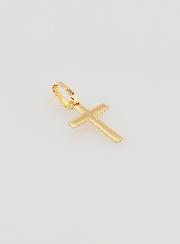 Pendentif Croix Étoile du Berger - 10mm - Or Massif 18 Carats