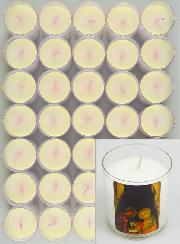 48 Bougies Veilleuses de Noël Blanche - La Nativité