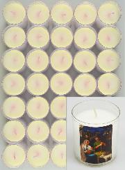 24 Bougies Veilleuses de Noël Blanche - La Nativité du Christ