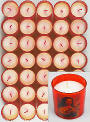 24 Bougies Veilleuses Sainte Thérèse de l'Enfant Jésus - Rouge