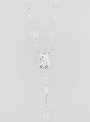 Chapelet en Argent & Perles de Cristal XXL 8mm