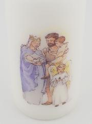 Bougie Cierge Sainte Famille de la Miséricorde