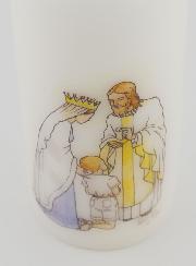 Bougie Cierge de Communion Jésus et Marie - Garçon Blond