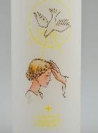 Bougie Cierge de Confirmation Don de Dieu - Fille Blonde