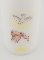 Cierge de Confirmation Marque de l'Esprit Saint - Garçon Blond