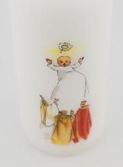 Bougie Cierge de Baptême - Dans les Pas de Jésus