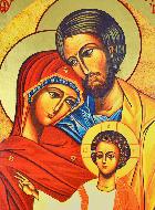 Grande Icône Sainte Famille de Nazareth - 40cm