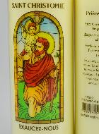 Bougie de Neuvaine Protection contre les Dangers - Saint Christophe