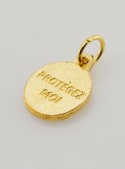 Médaille Sacré Coeur de Jésus Dorée - 12 mm