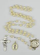 Chapelet de Lourdes & Communion - Argenté