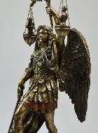 Statue Saint Michel Archange en Bronze - Ange de la Justice 28cm