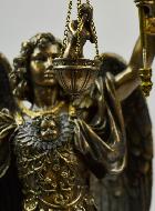 Statue Saint Michel Archange en Bronze - Ange de la Justice 28cm