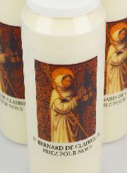Lot de 3 Bougies de Neuvaine Saint Bernard de Clairvaux