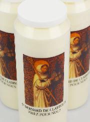 Lot de 6 Bougies de Neuvaine Saint Bernard de Clairvaux