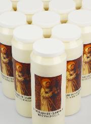 Lot de 20 Bougies de Neuvaine Saint Bernard de Clairvaux