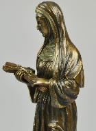 Statue Religieuse de Sainte Rita en Bronze - 21 cm