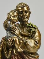 Statue Religieuse de Saint Joseph en Bronze - 21 cm