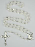 Chapelet en Perles & Médaille Miraculeuse - Blanc