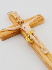 Crucifix en Bois avec Christ - 17 cm