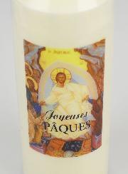 Bougie de Neuvaine Joyeuses Pâques - 17.5cm