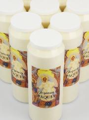 Carton de 20 Bougies de Neuvaine Joyeuses Pâques