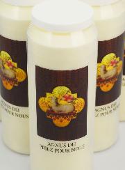 6 Bougies de Neuvaine Agnus Dei - 17.5cm