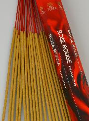 Encens en Bâtonnets Rose Rouge 20g - Sans Charbon