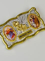 Plaque Auto Magnet St Christophe & St Joseph