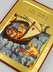 Icône Religieuse Saint Nicolas - Patron des Marins - 30 cm