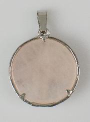 Pendentif Arbre de Vie en Pierre de Quartz Rose - 25mm