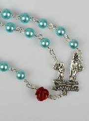 Chapelet Collier Mode en Perles Nacre Turquoise sur Chaîne