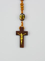 Chapelet de Saint Charbel en Bois & Corde