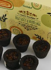 Coupelles d'Encens Naturel Goloka - Sauge Blanche & Palo Santo