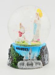 Boule Neige Apparitions de Lourdes - 6cm