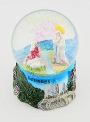 Boule Neige Apparitions de Lourdes  & Sanctuaire - 9cm