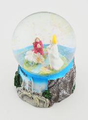Boule Neige Apparitions de Lourdes  & Sanctuaire - 9cm