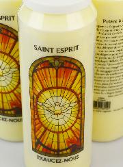 3 Bougies de Neuvaine au Saint Esprit avec Prière