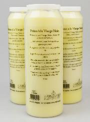 3 Bougies de Neuvaine de Protection à la Vierge Noire avec Prière