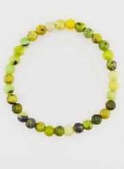 Bracelet en Pierre Naturelle de Chrysoprase Citron - 6mm