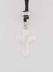 Collier Religieux Croix en Nacre - 20mm
