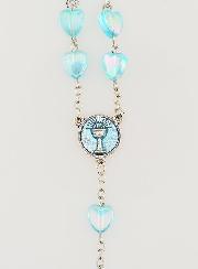 Chapelet de Communion Coeur & Calice - Bleu