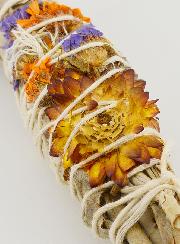 Smudge de Sauge Blanche de Californie & Fleurs Sauvages Torche