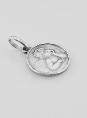 Médaille en Argent Massif Ange Gardien - 12mm