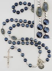 Chapelet de Saint Benoît en Perles Noires - 45cm