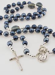 Chapelet de Saint Benoît en Perles Noires - 45cm