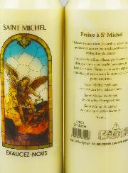 Bougie de Neuvaine Saint Michel avec Prière au dos